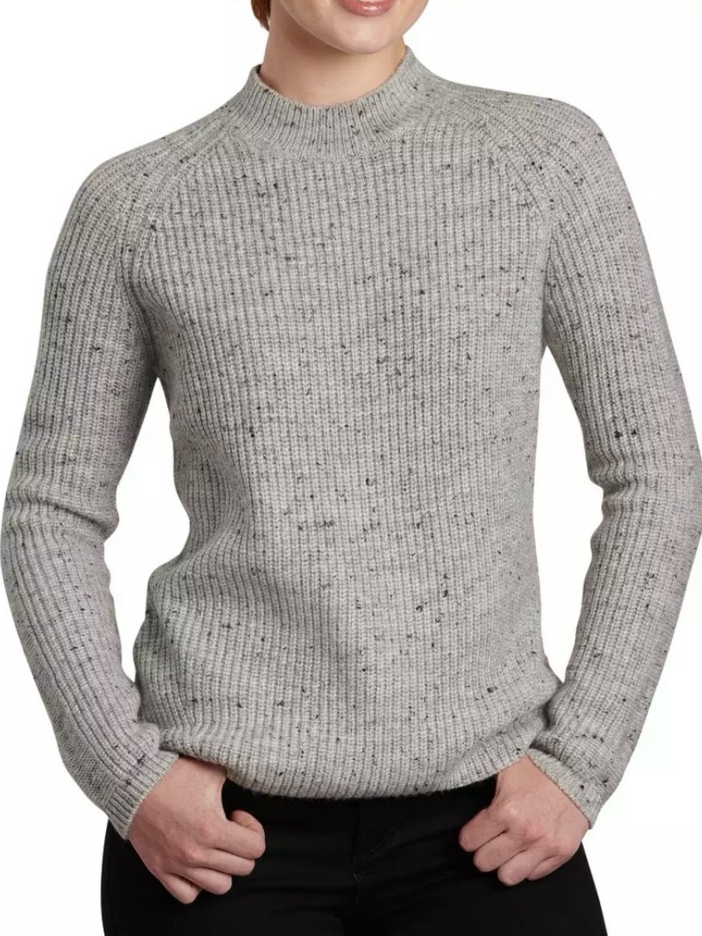 Kuhl Ida Ribbed Sweater Heather Grey